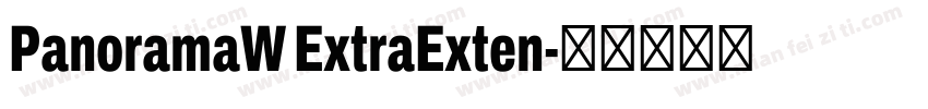 PanoramaW ExtraExten字体转换